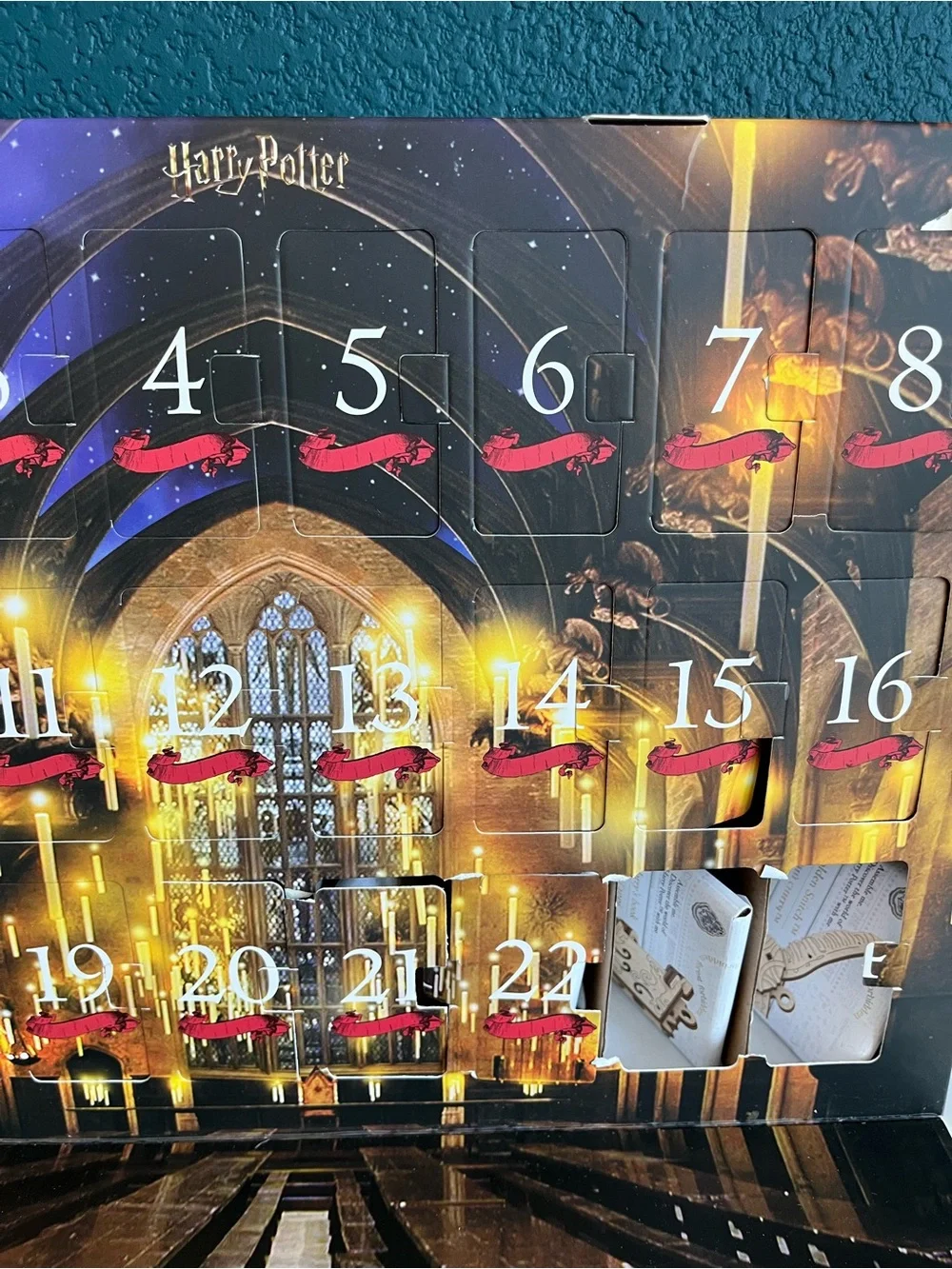 UGears Harry Potter Advent Hogwarts Calendar 3D Wooden Puzzles DAMAGED BOX